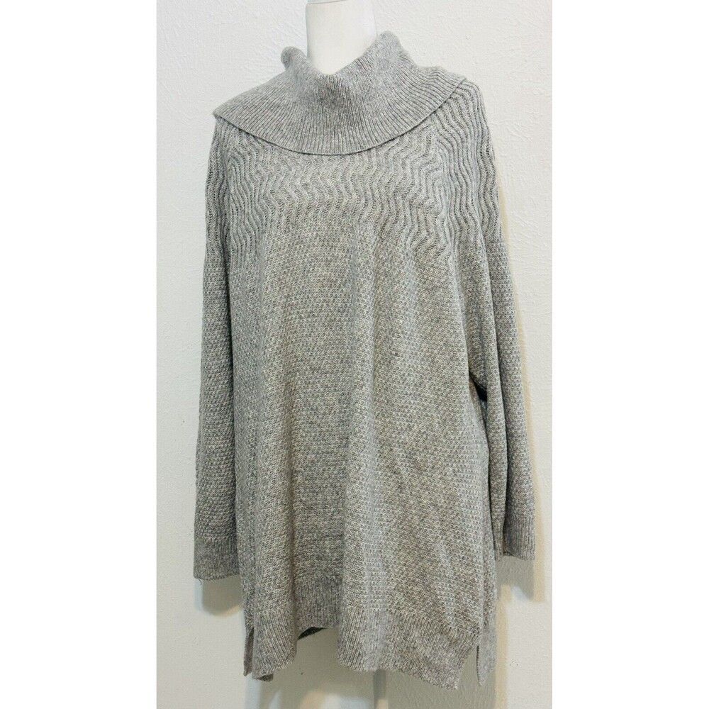 NWT Calvin Klein Women Size 2X Knitted Cowl Neck Long Sleeve Pullover Sweater